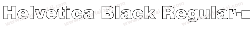 Helvetica Black Regular字体转换